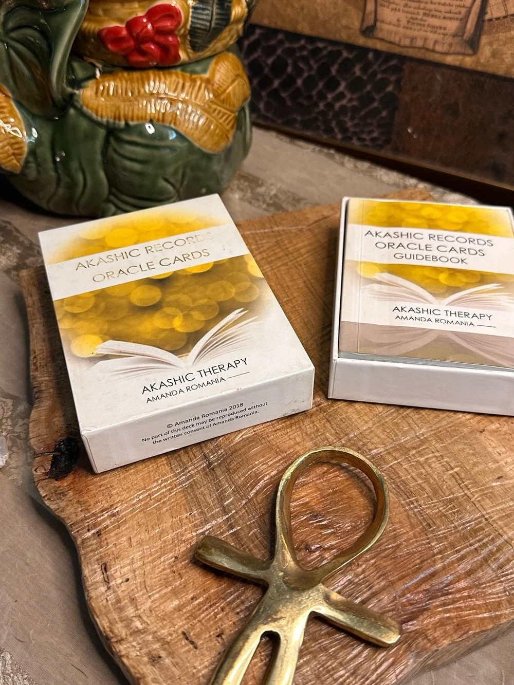 Akashic Records Oracle Cards Guidebook Set - Yellow & White